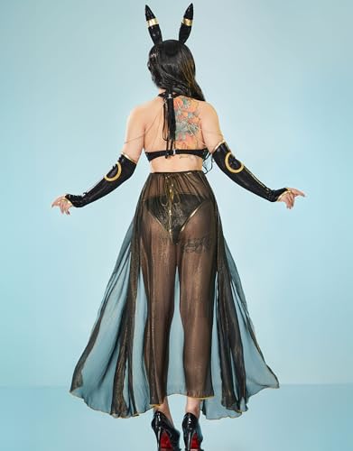 haikyuu Women Cosplay Bikini Set with Cover up Headband Anime Swimsuit Halter Lace Up Swimwear Rave Bathing Suit4