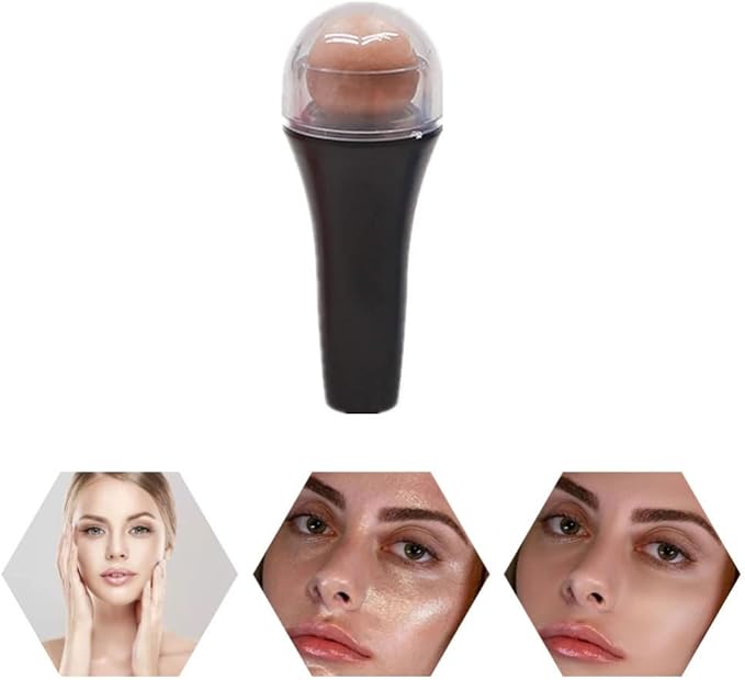 OilAbsorbing Volcanic Stone Face Roller,Face Oil Absorbing, Natural