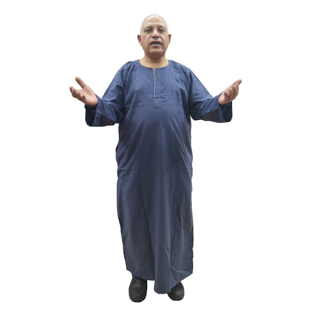 Djellaba en coton égyptien chilaba d'intérieur et d'extérieur pour homme