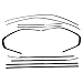Stainless Steel Window Trim Chrome Delete for BMW X5 F15 2014-2018 Black Window Trim Blackout Kit