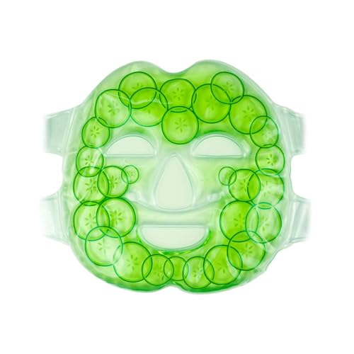 Face Ice Gel Pack with Wrap - Reusable Hot Cold Compress for Skin Care, Puffiness Eyes, Swollen Face, Cold Face Mask Gel Pack Pain Relief for Migraines, Injuries, Inflammation, Sinus Headaches, Stress