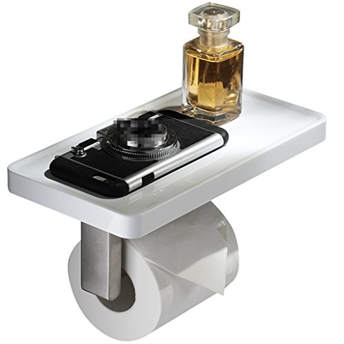 Preisvergleich Produktbild BZEI-HOLDER 304 Edelstahl Toilettenpapier Papierhandtuchhalter Dispenser - Wandmontiertes Taschentuch mit Telefonzahnstange für Bad oder Küche - 25 (L) X13 (D) X10 (H) cm