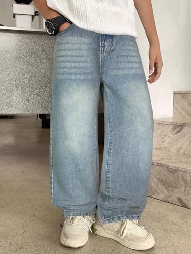 Image of Lymio Junior's Boys Jeans Pant | Kids Jeans for Boys | Denim Baggy Pants | Loose Fit Casual Trousers for Children (LK-52-53)