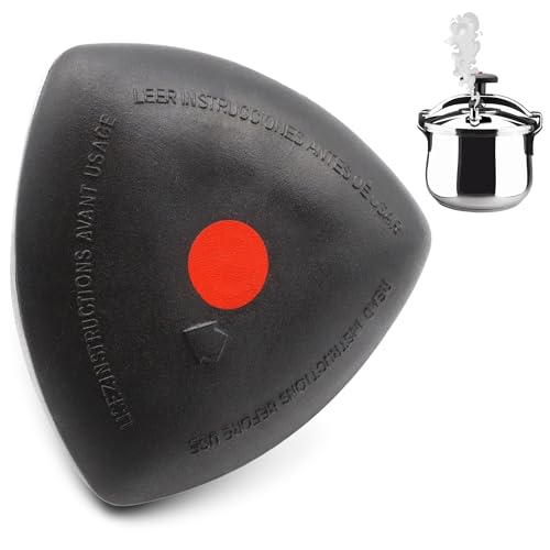 Pomo olla adaptable a magefesa Star, Pomo Triangular Convencional para ollas de presión, Compatible con olla tradicional Magefesa Star fabricadas desde 2013, Negro, No incluye tornillo