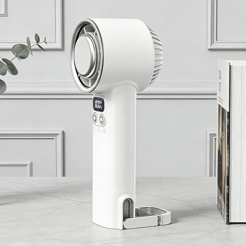 Miniventilador de mano con pantalla digital, 100 velocidades y 4000mAh para combatir el calor 3