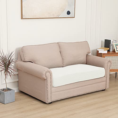 Image of Easy-Going Stretch 1 Piece Loveseat Couch Cushion Cover for Sofa