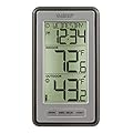 La Crosse Technology WS-9160UV3 Digital Indoor Outdoor Thermometer Wireless - Multi-Format Remote Temperature Sensor, Temperature Humidity Monitor with Manual Settings and 24-hr Display