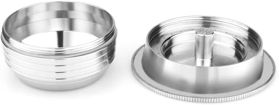 Stainless Reusable Coffee Pod Capsule Cup 230ml For Nespresso Vertuoline ENV135 Refillable Coffee Capsule Filter Espresso Size 230ml/8oz