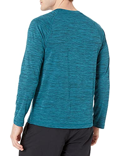 Amazon Essentials Camiseta de Bañador, de Secado Rápido y Manga Larga Hombre, Cian Oscuro, M