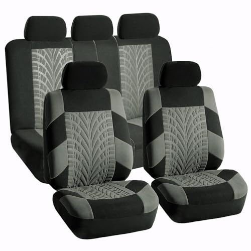 Housse Siege Voiture pour Peugeot Partner Tepee 2008-2018, Avant Arrière Ensembles Housses Siège, Respirant Toutes Saisons, Accessoire Voiture,Grey