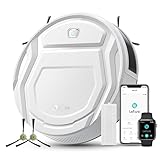 LEFANT M210 Saugroboter mit Fernbedienung, 2200Pa Saugkraft, Superschlank Staubsauger Roboter für Tierhaare, Roboterstaubsauger für Teppich, Kompatibel mit Alexa/WLAN/APP Steuerung, 120 Min Laufzeit