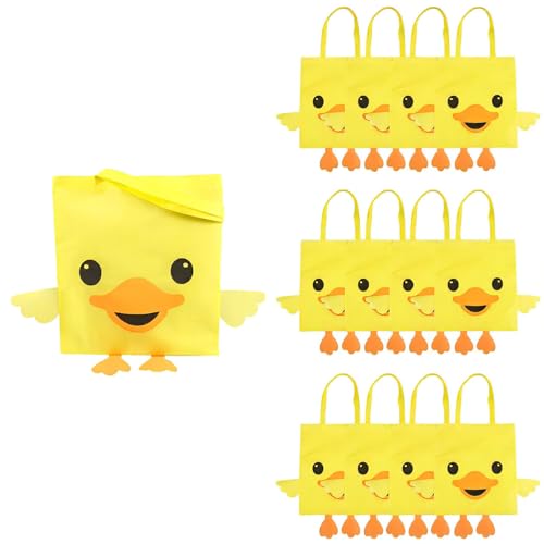Bolsas Tote Grand Large Pato Amarillo 15x17 Pulgadas Pack 12 miniatura 1