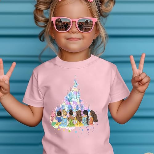 Image of Magical Shirt for Girl: Magic Kingdom Prinecess Tshirt Princess Shirts Youth Girls Cute Family Vacation Trip Tee