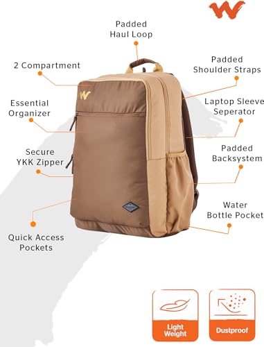 Image of Wildcraft Andes 35 Laptop Backpack for Man & Women,35L Ideal bags for men Office use /School /College Boys and Girls, 2 Compartment Bag