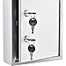 Global Industrial Stainless Steel Compact Medical Security Cabinet with Double Key Locks