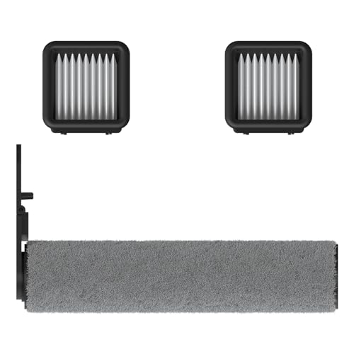 Mamibot 1 escova de rolo e 2 coletores de pó HEPA para aspirador de pó Flomo I Plus Wet & Dry