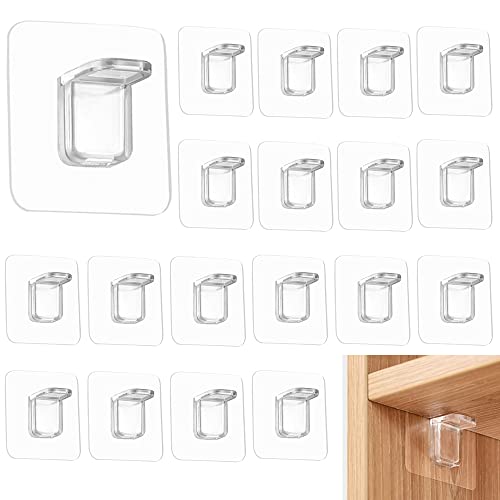 Pamtns 20 Pezzi Staffa di Scaffale Autoadesiva