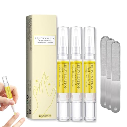 Generic Nail Growth Oil, 3PCS Nail Growth And Strengthener, Instant Nail Repair For Peeling Breaking Thin Nails