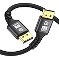 grofyllaa 8K Displayport Cable 6.6ft 1.4 Cable - High Speed DisplayPort [8K@60Hz, 4K@144Hz, 2K@240Hz] Supports 32.4Gbps,and is Used for HDR, FreeSync G-Sync, Gaming Monitor PC TV Graphics