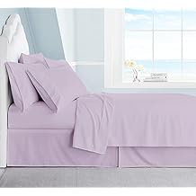 Luxury Bedding Collection All Season 4 Piece California King Sheet Set Lavender Sheets for Adjustable Bed 15 Inch deep Pocket
