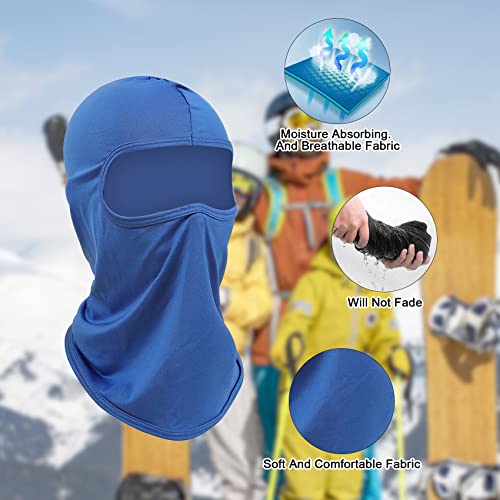 Ski Mask For Men Women, Balaclava Face Mask Men, Pooh Shiesty Mask, Full Face Mask, Balaclava Ski Mask Windproof Breathable For Cycling, Outdoor Sports, Motorcycle And Uv Protection (Blue) #TOP1