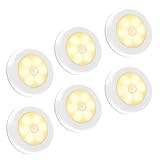 Motion Sensor Light, Iextreme Battery-Powered LED Night Light Step Lights Stair Closet Light Under-Cabinet Lighting Stick Anywhere Lamp Tap Light for Hallway, Cabinet, Closet, Stairs, Bathroom, 6PACK