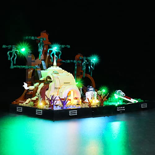 icuanuty LED Beleuchtungsset für Lego 75330 Training auf Dagobah, Beleuchtung Licht Kompatibel mit Lego 75330 (Lego… – Bild 7