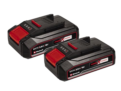 Einhell Original 2x 2.5 Ah baterías de sistema Power X-Change (batería de iones de litio, 18V, …