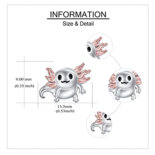 925 Sterling Silver Animal Studs Earrings Cute Red Panda/Highland Cow/Axolotl/Eagle/Zebra/Strawberry Cow/Manatee Studs Jewelry Birthday Gifts for Women4