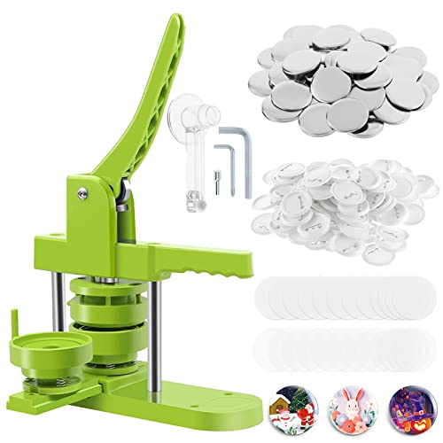 Dyna-Living 58mm Badge Maker Kit with 200 Button Parts