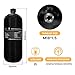 TUXING 4500Psi 2L Carbon Fiber Scuba Tank with Paintball Fill Station Valve Regulator Gauge,High Pressure Composite Cylinder,Diving Tank,Pcp Air Tank for Pcp Air Rifle Snorkeling (2L air tank+valve H)