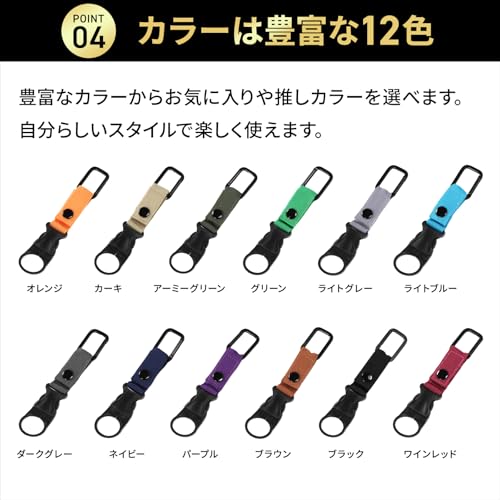 サスガジェット『ペットボトルホルダーカラビナ付き』