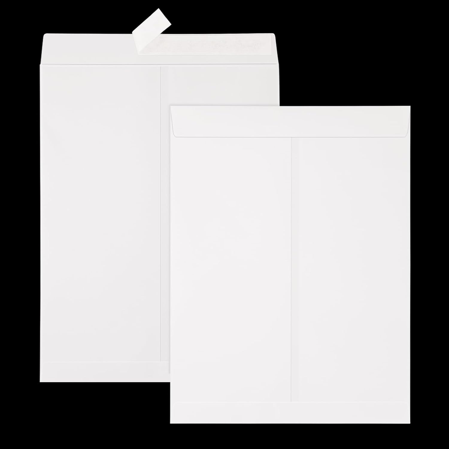 JEFURE 18 Pcs 9x12 Catalog Envelopes, White Self Seal