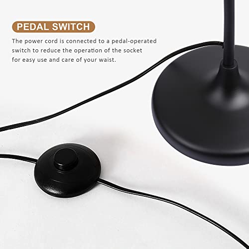 SUNLLOK Lampada da terra in rattan boho per