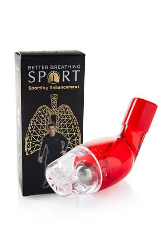Better Breathing Sport – Exercise Breather Product and Fitness Trainer for Expiratory Breathing Performance & Lung Muscle Power Expander Exerciser to Expand Lung Capacity for Professional Athletes