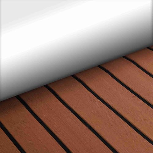 Ejoyous Boat Fußmatten Teak Yacht Floor, Sheet Boat Flooring Eva Anti-Spill Schaumboden, Yacht Floor Protection & Dekorieren