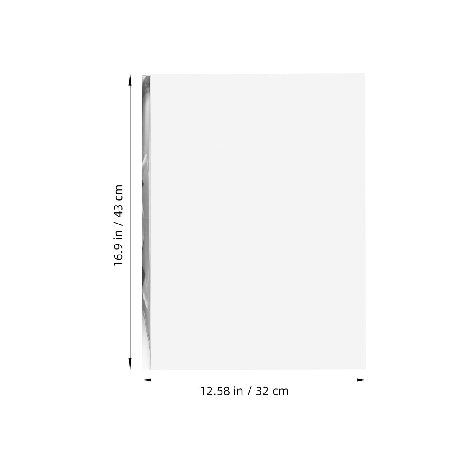 Étagère Verre Trempé 430X320 MM Rebord Renforcé, Plateau Transparent pour Rangement Frigo, Compartiment Réfrigérateur, Accessoire la Cuisine Pratique