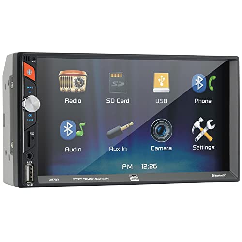 Dual Dm720 7-Inch Double-Din In-Dash Mechless Receiver With Bluetooth #TOP1
