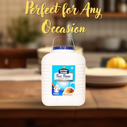 Image of Farmer Fresh Tea Time Instant Dairy Mix Milk Powder (10kg) | 100% Pure Tea Time Dairy Blend, No Preservatives | Instant Mix for Rich Creamy Chai (Tea) & Coffee | Smooth Dissolving & Mix