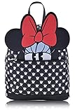 Disney Minnie Mouse Backpack for Women and Teens | Mini Womens Purse Double Strap Book Bag (Red-Black)