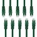 GearIt 10 Pack, Cat 6 Ethernet Cable Cat6 Snagless Patch 1 Foot - Computer LAN Network Cord, Green - Compatible with 10 Port Switch POE 10port Gigabit