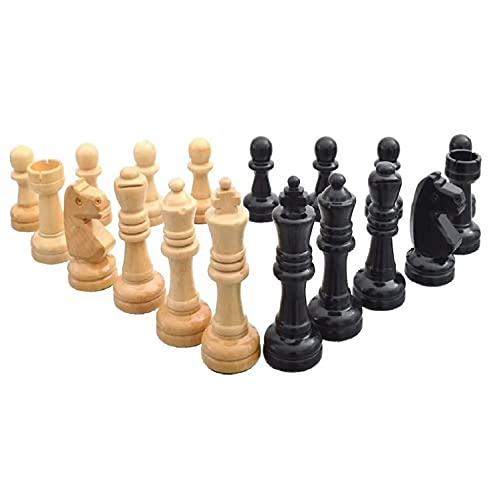 Peças Oficiais P/Xadrez em Madeira de Lei Rei 10cm Chumbado