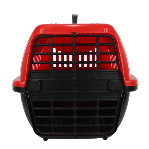Caixa Transporte Pet N1 Cães Cachorros Gatos Plástico (Vermelho)