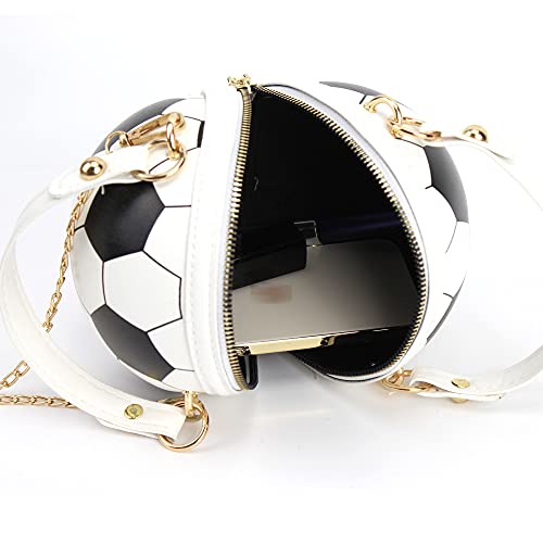 Bolso de hombro redondo para mujer en forma de balón de baloncesto miniatura 4