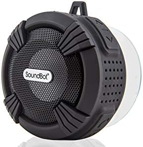 SoundBot SB512-PRO HD Premium Water & Shock Resistant Bluetooth Wireless Shower Speaker, Hands-Free Portable Speakerphone w/ Hi-Fi Output, Built-in Mic, 6Hrs Playtime