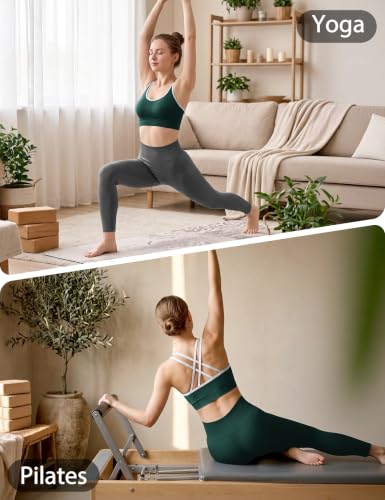 Image of VEQKING Strappy Cross Back Sports Bra for Women Removable Padded Yoga Bras | Multipack, Medium Support, Comfortable Seamless Wireless Design, Breathable Moisture-Wicking Fabric, Workout, Gym, Pilates