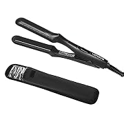 LOVANI Mini Portable Flat Iron Tourmaline Ceramic Dual Voltage Travel Iron For Worldwide Use LED Indicator Hair…