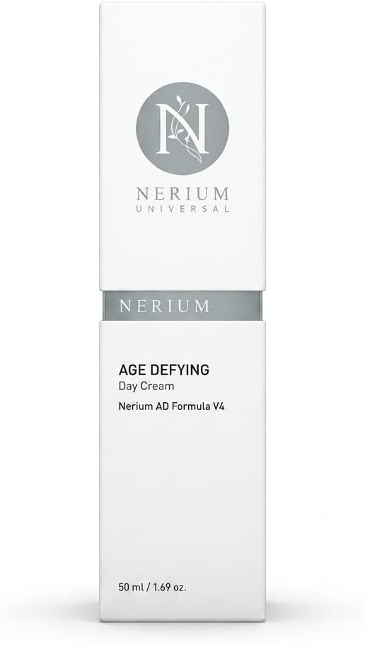 - Nerium Day Face Cream | Clean Beauty Hydrating Peptide & Jojoba Oil Face Moisturizer with Elastin, Rice Bran & Olive Oil | Firming, Brightening & Nourishing Daily Skincare | 50 ml