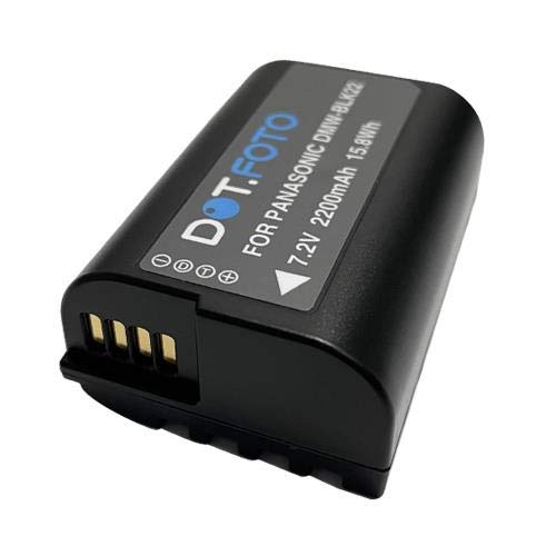 Dot.Foto DMW-BLK22 Premium 7.2v / 2200mAh Rechargeable Battery for Panasonic Lumix DC-S5, S5II, S5IIX, GH5, GH5S, GH5II, GH6, G9II
