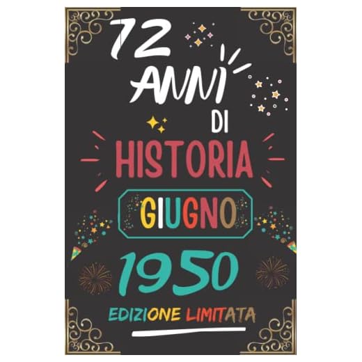 CUADERNO, 72 AÑOS DE HISTORIA JUNIO 1950 EDICIÓN LIMITADA: Regalo de 72 cumpleaños para mujeres y hombres, ideas de 72 cumpleaños... un cumpleaños... ... regalo de 72 cumpleaños para él/ella.